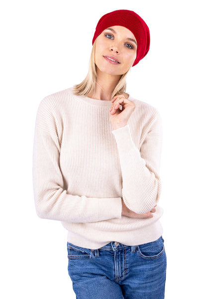 Load image into Gallery viewer, Cashmere Beanie – Fashionable Oversized Slouchy Beanie Hat for Women Made From 100% Cashmere