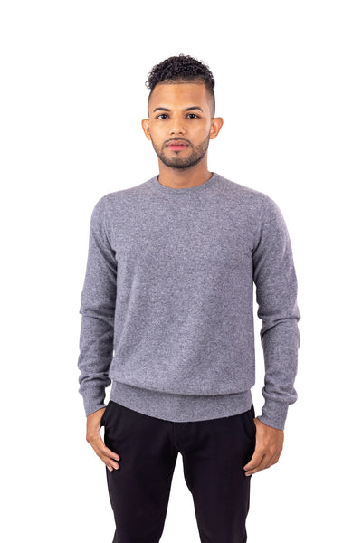 Load image into Gallery viewer, Men’s Crewneck Pullover Sweater – Fashionable, Comfortable Sweater for Men Made From 100% Cashmere