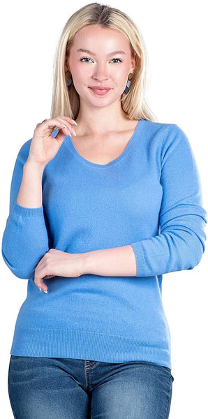 Load image into Gallery viewer, Crewneck Sweater for Women | Lightweight Long Sleeve Pullover Sweaters Made from 100% Cashmere