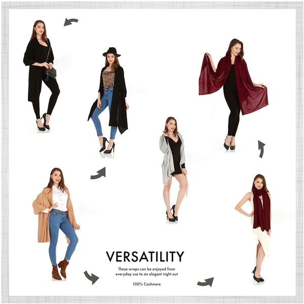 Load image into Gallery viewer, Cashmere Knitted Wrap Shawl Extra Large Scarf Stole