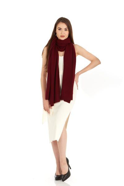 Load image into Gallery viewer, Cashmere Knitted Wrap Shawl Extra Large Scarf Stole