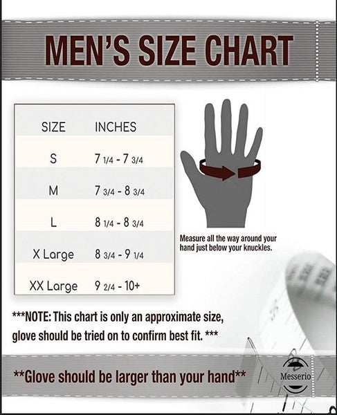 Load image into Gallery viewer, Authentic Sheepskin Leather Winter Gloves for Men (MESSERIO) with Rabbit Fur Lining + Gift Box