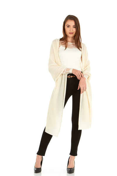 Load image into Gallery viewer, Cashmere Knitted Wrap Shawl Extra Large Scarf Stole