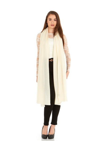 Load image into Gallery viewer, Cashmere Knitted Wrap Shawl Extra Large Scarf Stole