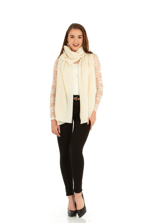 Cashmere Knitted Wrap Shawl Extra Large Scarf Stole