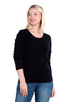 Crewneck Sweater for Women | Lightweight Long Sleeve Pullover Sweaters Made from 100% Cashmere
