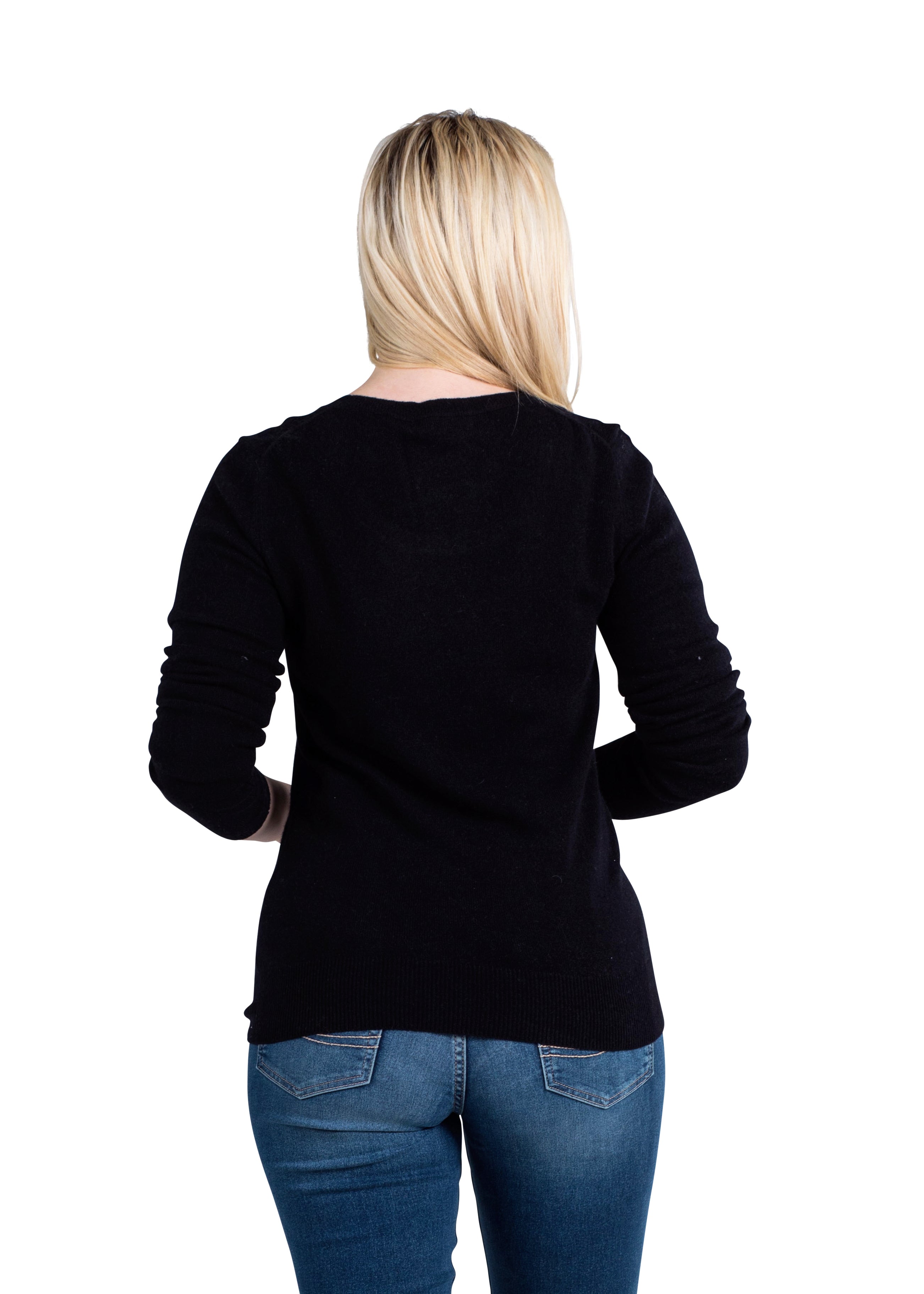 Crewneck Sweater for Women | Lightweight Long Sleeve Pullover Sweaters Made from 100% Cashmere