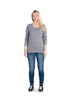 Crewneck Sweater for Women | Lightweight Long Sleeve Pullover Sweaters Made from 100% Cashmere