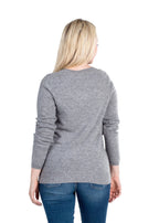 Crewneck Sweater for Women | Lightweight Long Sleeve Pullover Sweaters Made from 100% Cashmere