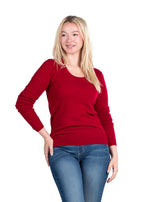Crewneck Sweater for Women | Lightweight Long Sleeve Pullover Sweaters Made from 100% Cashmere