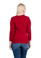 Crewneck Sweater for Women | Lightweight Long Sleeve Pullover Sweaters Made from 100% Cashmere
