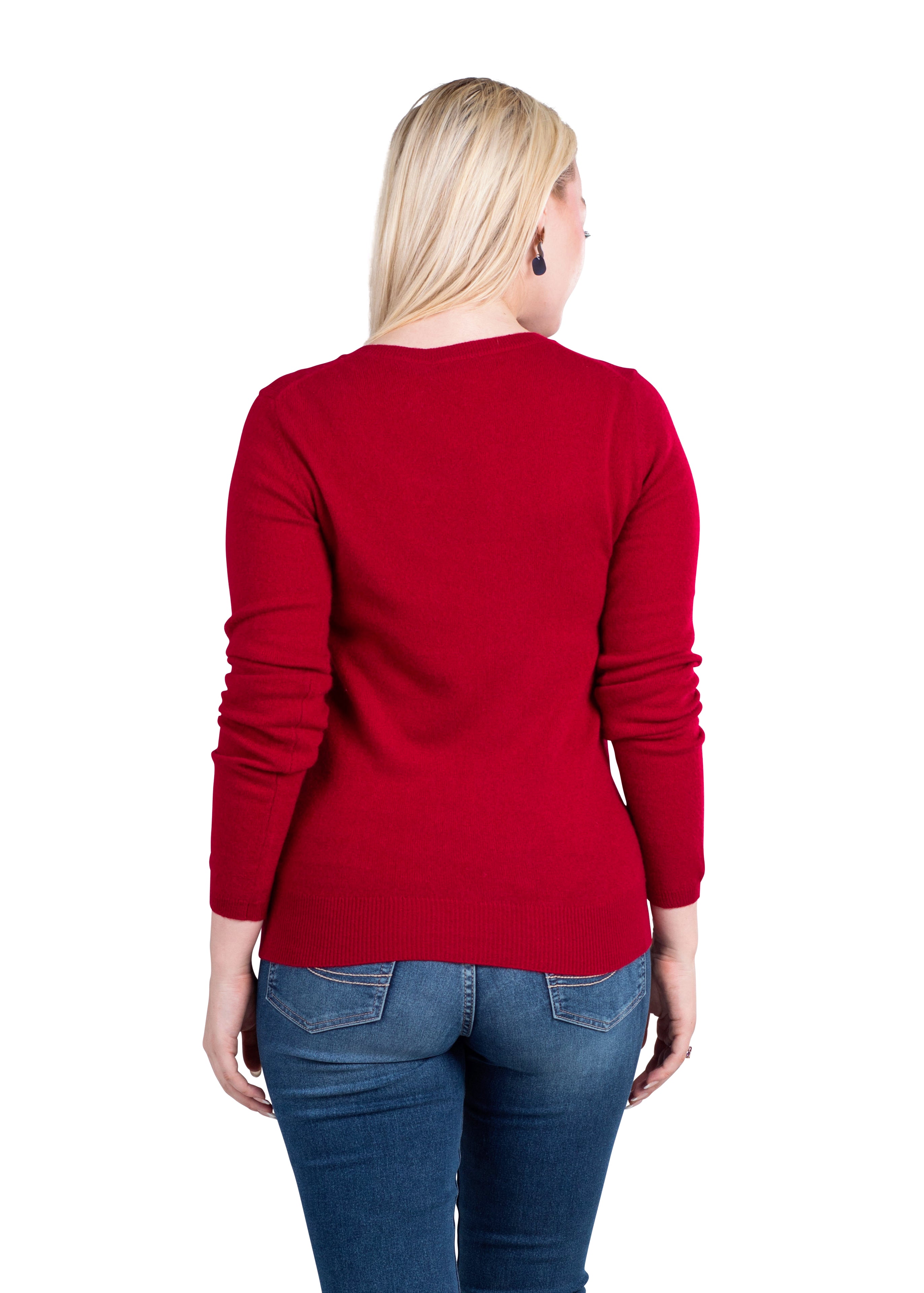 Crewneck Sweater for Women | Lightweight Long Sleeve Pullover Sweaters Made from 100% Cashmere