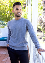 Men’s Crewneck Pullover Sweater – Fashionable, Comfortable Sweater for Men Made From 100% Cashmere