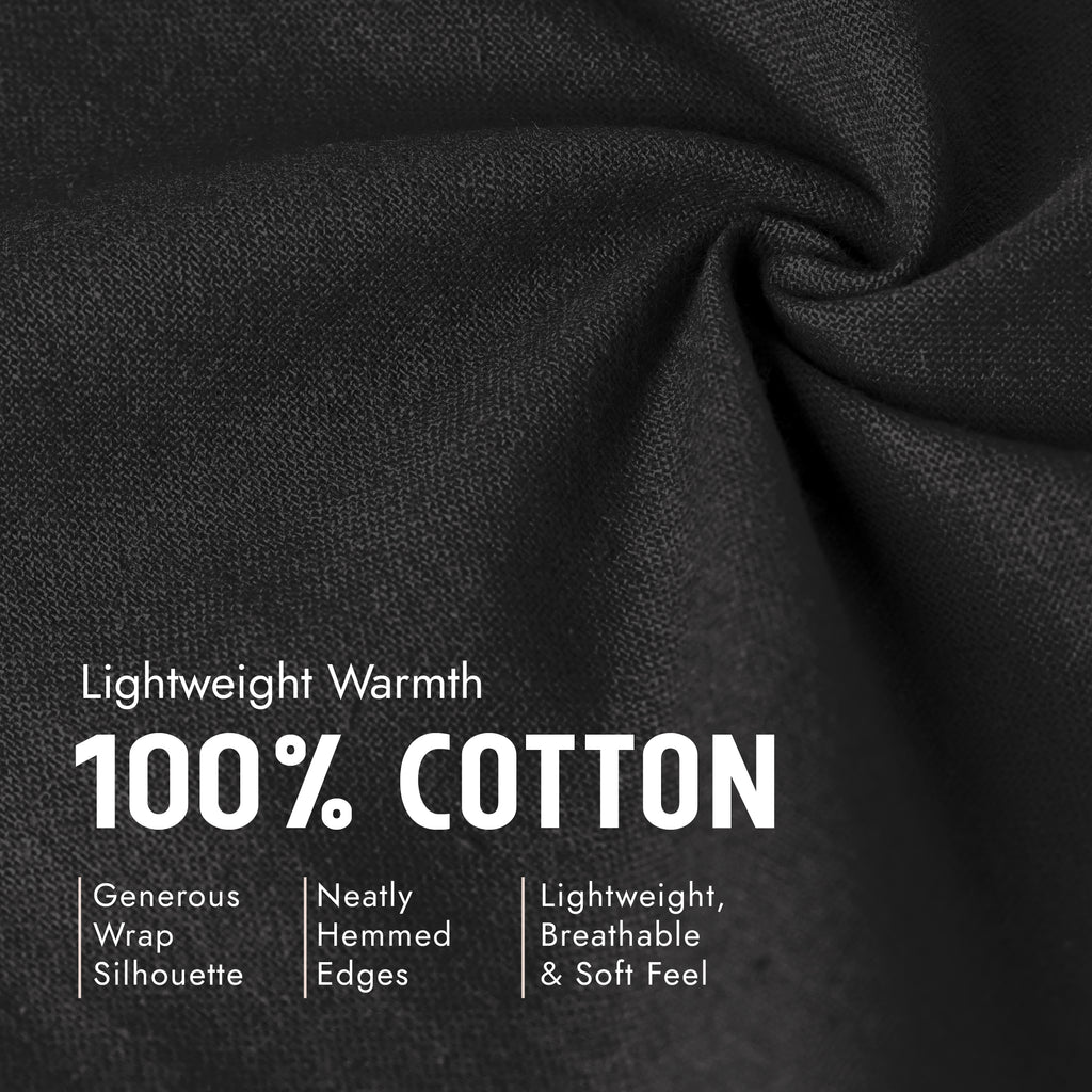 100% Cotton Wrap – Lightweight Soft Knit Shawl Wraps for Women