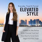 100% Cotton Wrap – Lightweight Soft Knit Shawl Wraps for Women