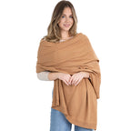 100% Cotton Wrap – Lightweight Soft Knit Shawl Wraps for Women