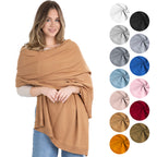 100% Cotton Wrap – Lightweight Soft Knit Shawl Wraps for Women