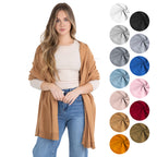 100% Cotton Wrap – Lightweight Soft Knit Shawl Wraps for Women