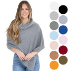 100% Cotton Wrap – Lightweight Soft Knit Shawl Wraps for Women