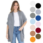 100% Cotton Wrap – Lightweight Soft Knit Shawl Wraps for Women