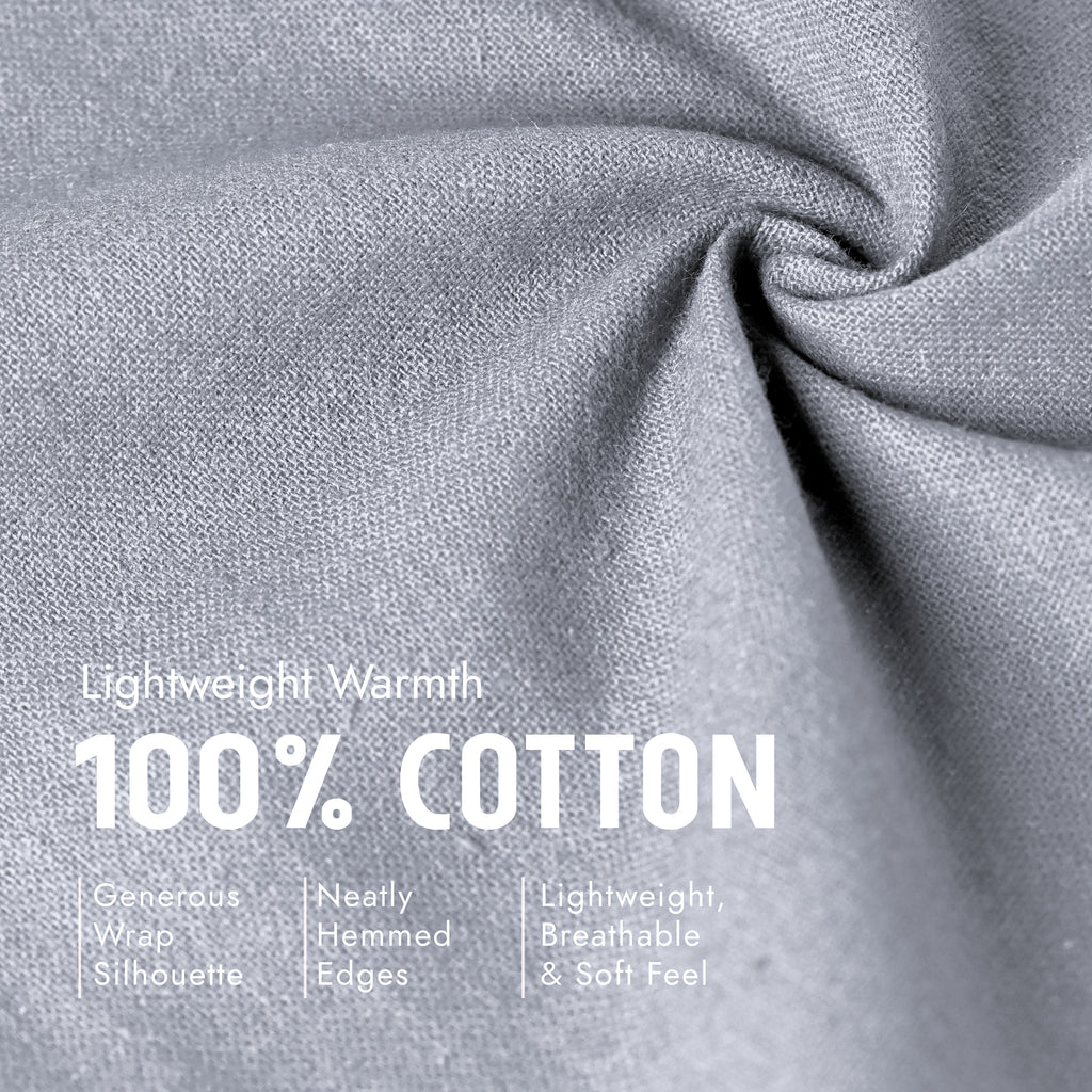 100% Cotton Wrap – Lightweight Soft Knit Shawl Wraps for Women