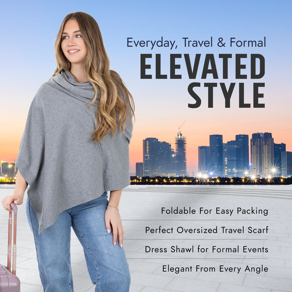 100% Cotton Wrap – Lightweight Soft Knit Shawl Wraps for Women