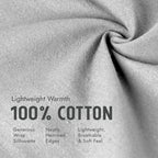 100% Cotton Wrap – Lightweight Soft Knit Shawl Wraps for Women