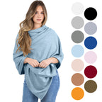 100% Cotton Wrap – Lightweight Soft Knit Shawl Wraps for Women