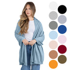 100% Cotton Wrap – Lightweight Soft Knit Shawl Wraps for Women
