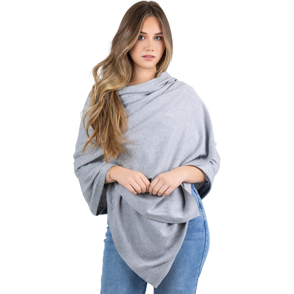 100% Cotton Wrap – Lightweight Soft Knit Shawl Wraps for Women