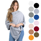 100% Cotton Wrap – Lightweight Soft Knit Shawl Wraps for Women