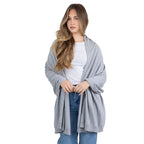 100% Cotton Wrap – Lightweight Soft Knit Shawl Wraps for Women