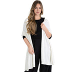 100% Cotton Wrap – Lightweight Soft Knit Shawl Wraps for Women