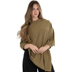 100% Cotton Wrap – Lightweight Soft Knit Shawl Wraps for Women