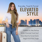 100% Cotton Wrap – Lightweight Soft Knit Shawl Wraps for Women