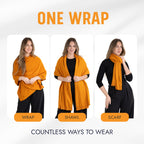 100% Cotton Wrap – Lightweight Soft Knit Shawl Wraps for Women