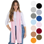 100% Cotton Wrap – Lightweight Soft Knit Shawl Wraps for Women