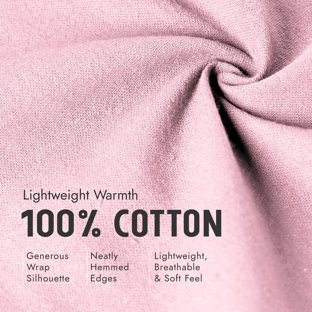 100% Cotton Wrap – Lightweight Soft Knit Shawl Wraps for Women