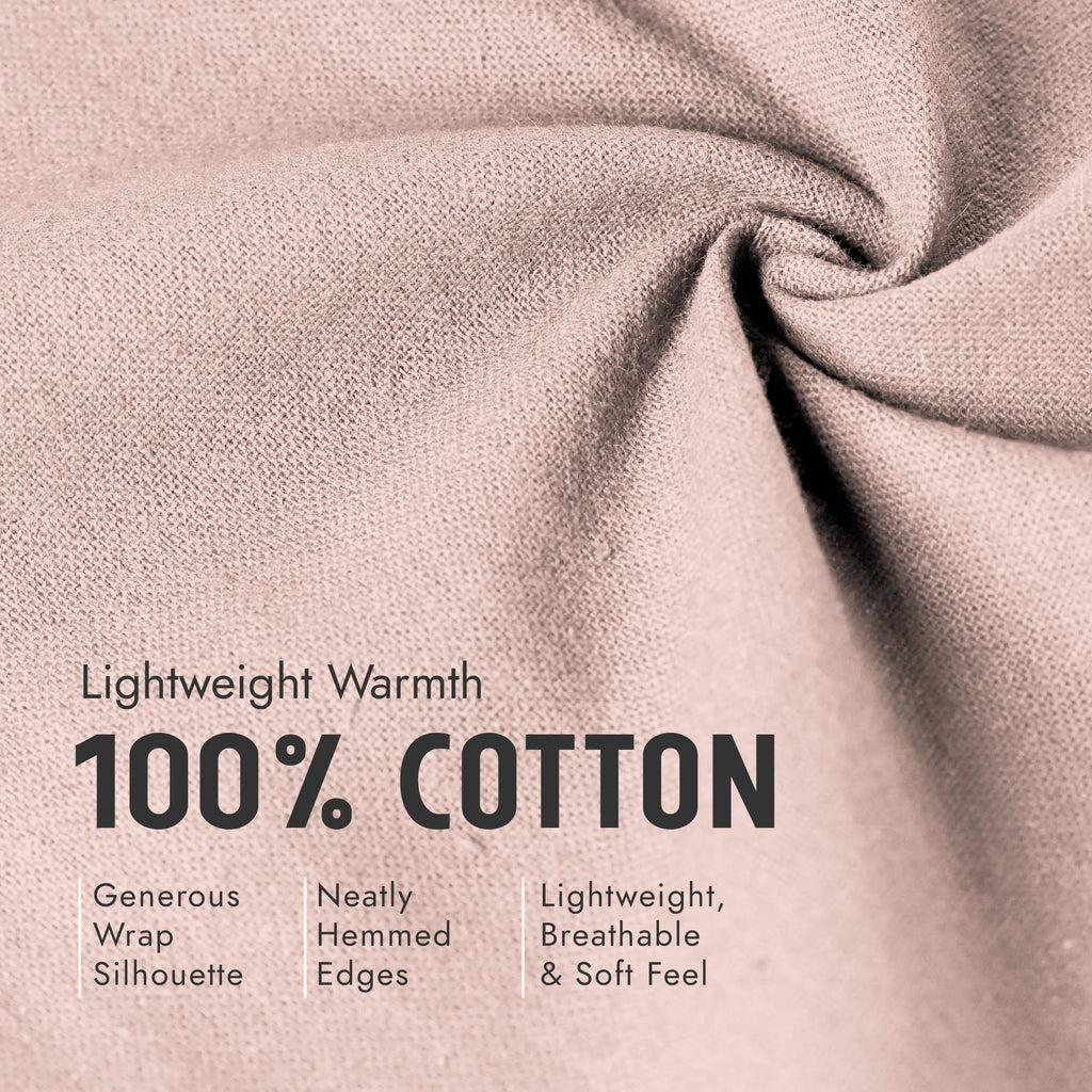 100% Cotton Wrap – Lightweight Soft Knit Shawl Wraps for Women