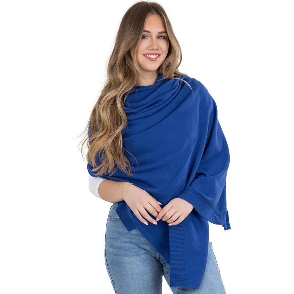 100% Cotton Wrap – Lightweight Soft Knit Shawl Wraps for Women