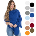 100% Cotton Wrap – Lightweight Soft Knit Shawl Wraps for Women