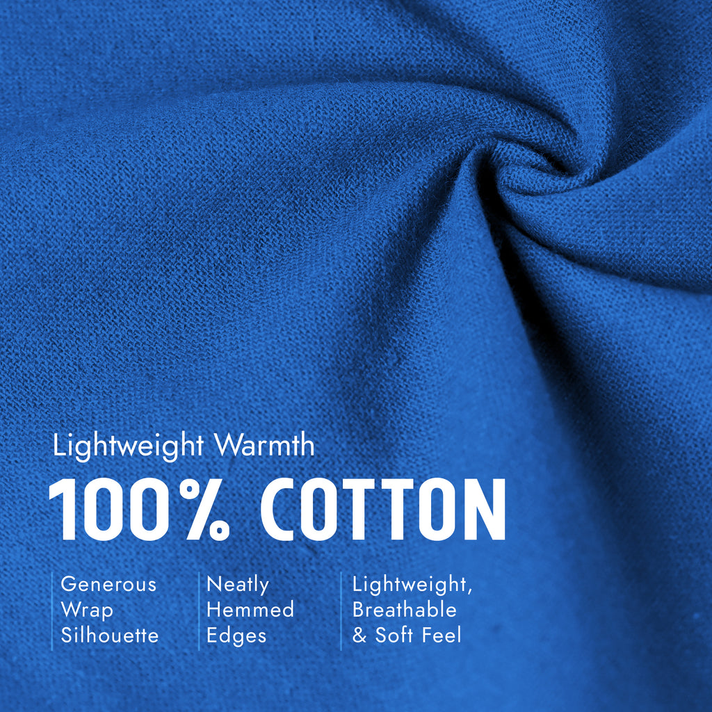 100% Cotton Wrap – Lightweight Soft Knit Shawl Wraps for Women