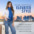 100% Cotton Wrap – Lightweight Soft Knit Shawl Wraps for Women