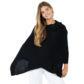 Velanio Cashmere Luxury Knitted Wrap Travel Shawl Scarf, Pashmina Stole, All-Season Scarf for Women Cashmere Wool Blend