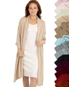 100% Cashmere Knitted Wrap Shawl Extra Large Scarf Stole