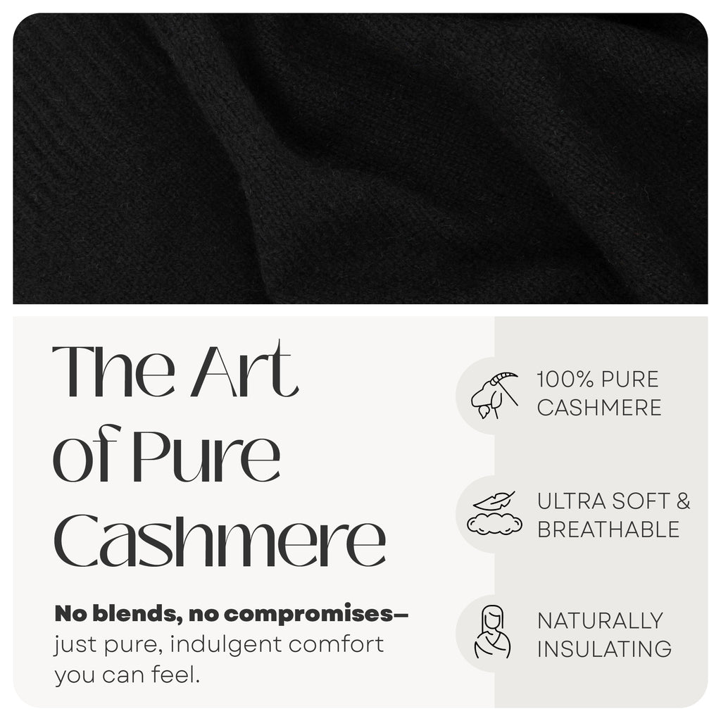 100% Cashmere Knitted Wrap Shawl Extra Large Scarf Stole