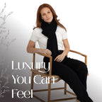 100% Cashmere Knitted Wrap Shawl Extra Large Scarf Stole