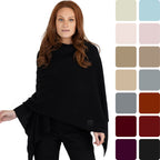 100% Cashmere Knitted Wrap Shawl Extra Large Scarf Stole