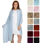 100% Cashmere Knitted Wrap Shawl Extra Large Scarf Stole