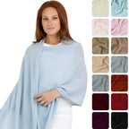 100% Cashmere Knitted Wrap Shawl Extra Large Scarf Stole